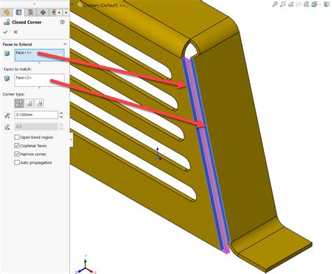 corner sheet metal|sheet metal corners solidworks.